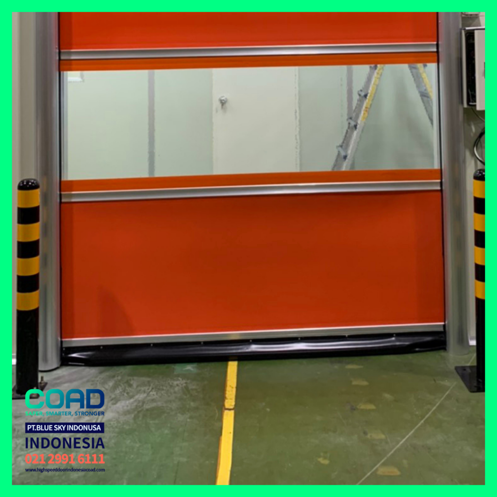 high speed door, coad indonesia, pintu otomatis, high speed door indonesia, instalasi cepat, safe bottom bar