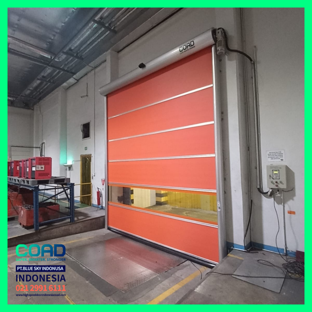 high speed door, coad indonesia, pintu otomatis, high speed door indonesia, instalasi cepat