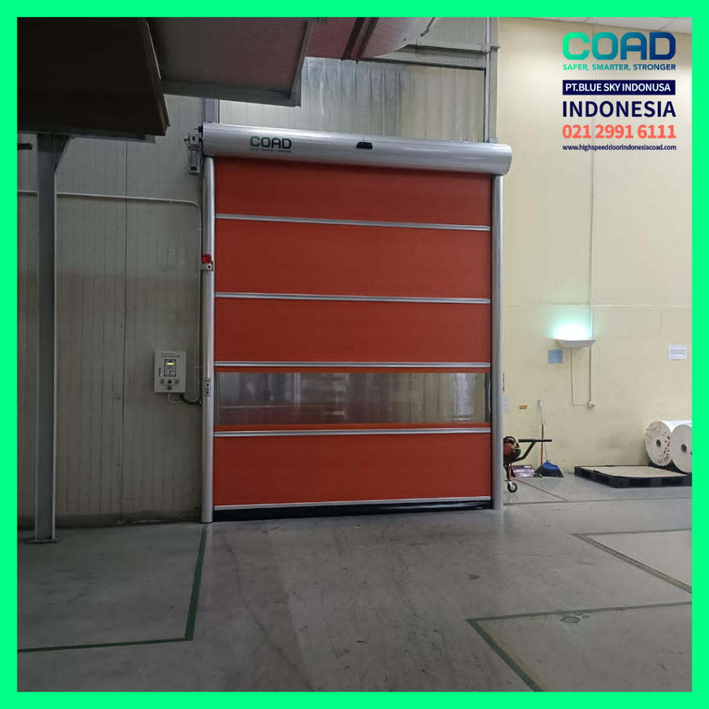 high speed door, coad indonesia, pintu otomatis, high speed door indonesia, instalasi cepat