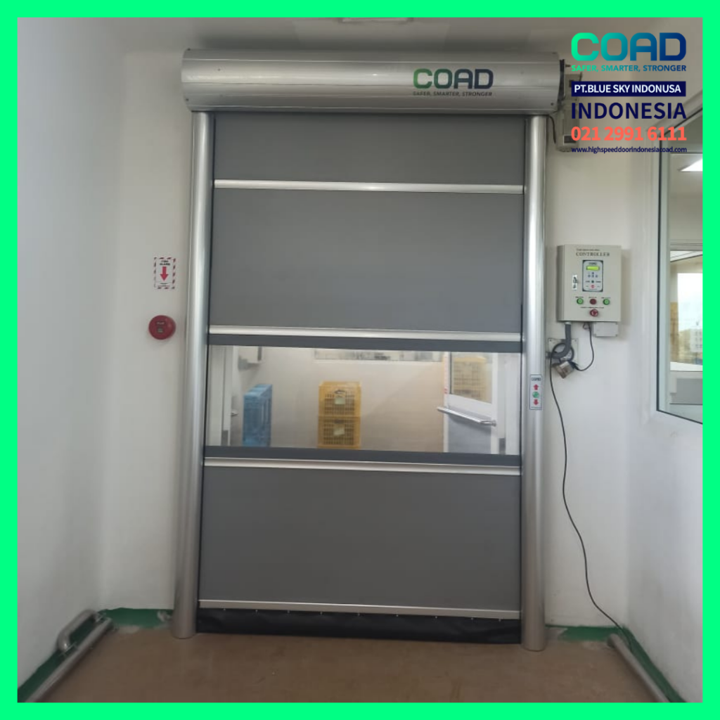 high speed door, coad indonesia, pintu otomatis, high speed door indonesia, instalasi cepat, pintu gudang minimalis