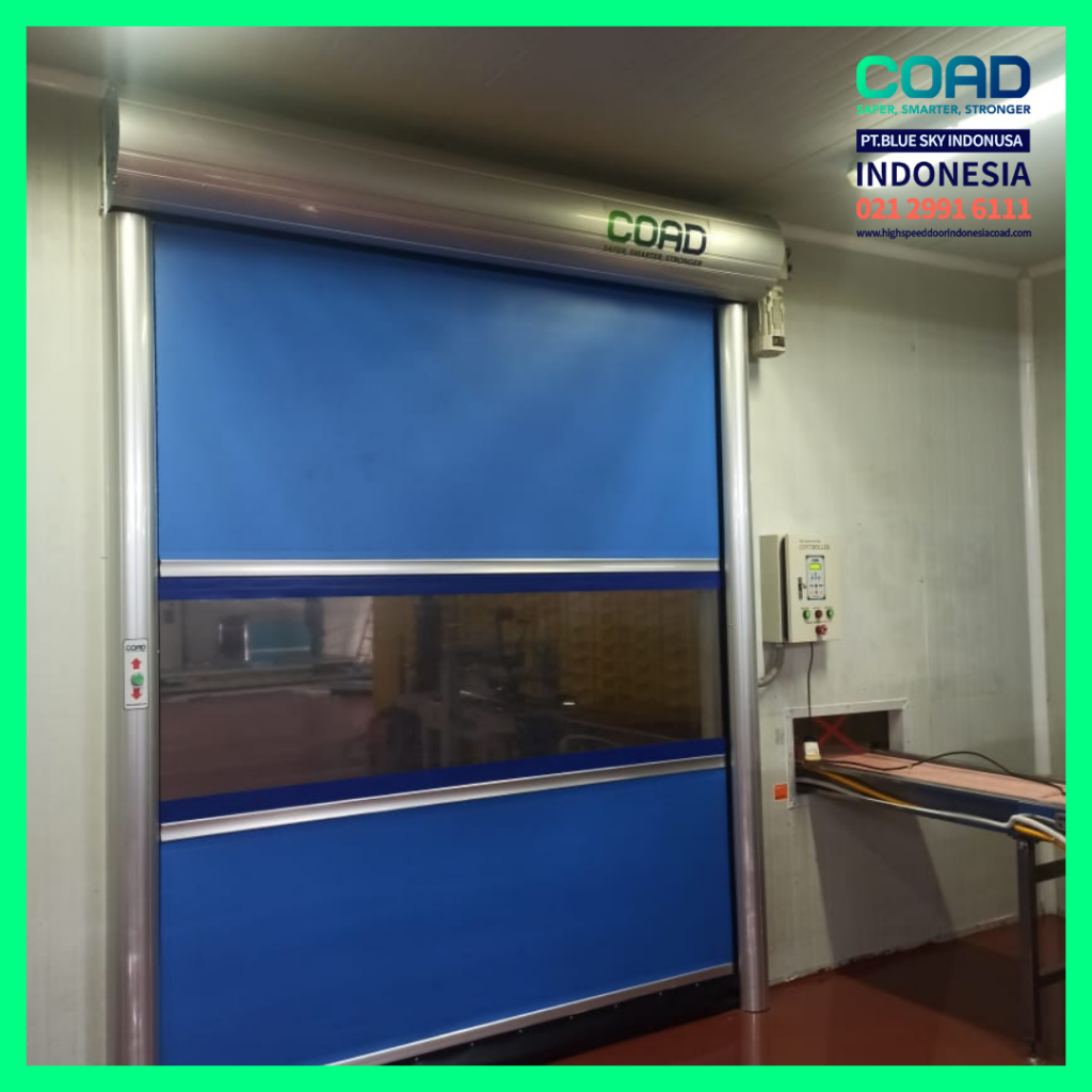 high speed door, coad indonesia, pintu otomatis, high speed door indonesia, instalasi cepat, pintu gudang minimalis