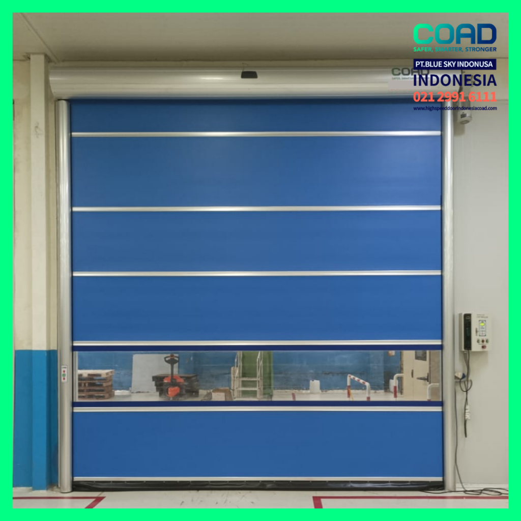 high speed door, coad indonesia, pintu otomatis, high speed door indonesia, instalasi cepat, pintu gudang minimalis