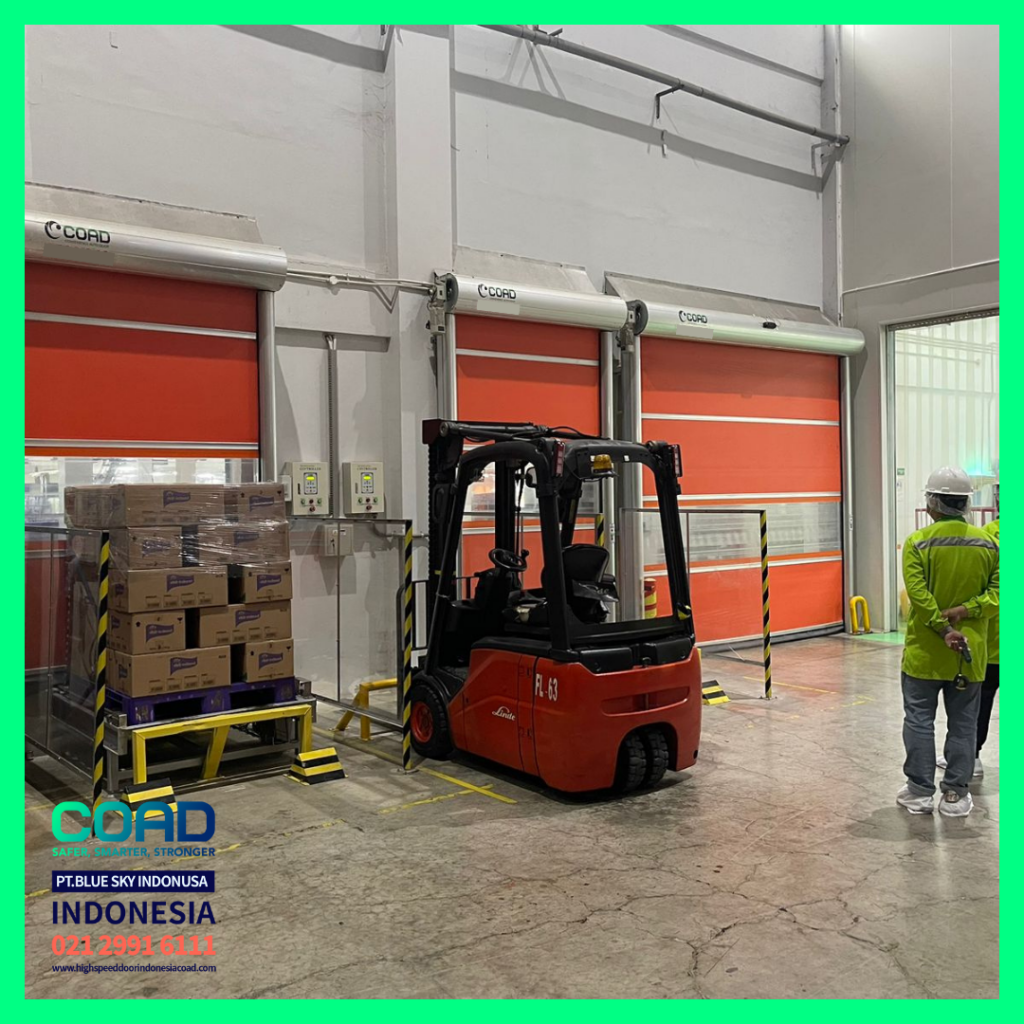 high speed door, coad indonesia, pintu otomatis, high speed door indonesia, instalasi cepat, pintu gudang minimalis