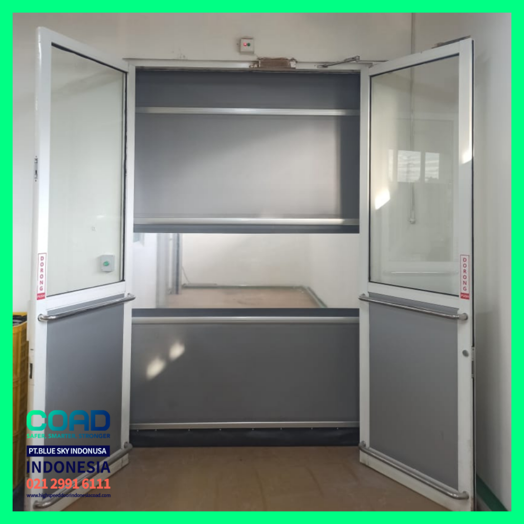 high speed door, coad indonesia, pintu otomatis, high speed door indonesia, instalasi cepat, pintu gudang minimalis