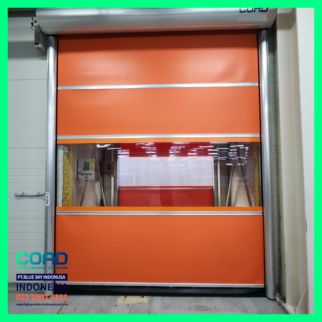 high speed door, coad indonesia, pintu otomatis, high speed door indonesia, instalasi cepat, pintu gudang minimalis