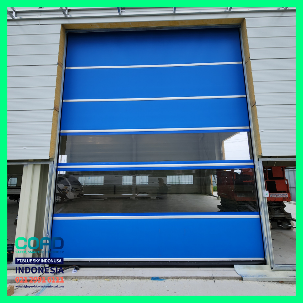 high speed door, coad indonesia, pintu otomatis, high speed door indonesia, instalasi cepat, pintu gudang minimalis