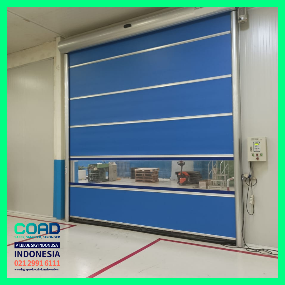 high speed door, coad indonesia, pintu otomatis, high speed door indonesia, instalasi cepat, pintu gudang minimalis