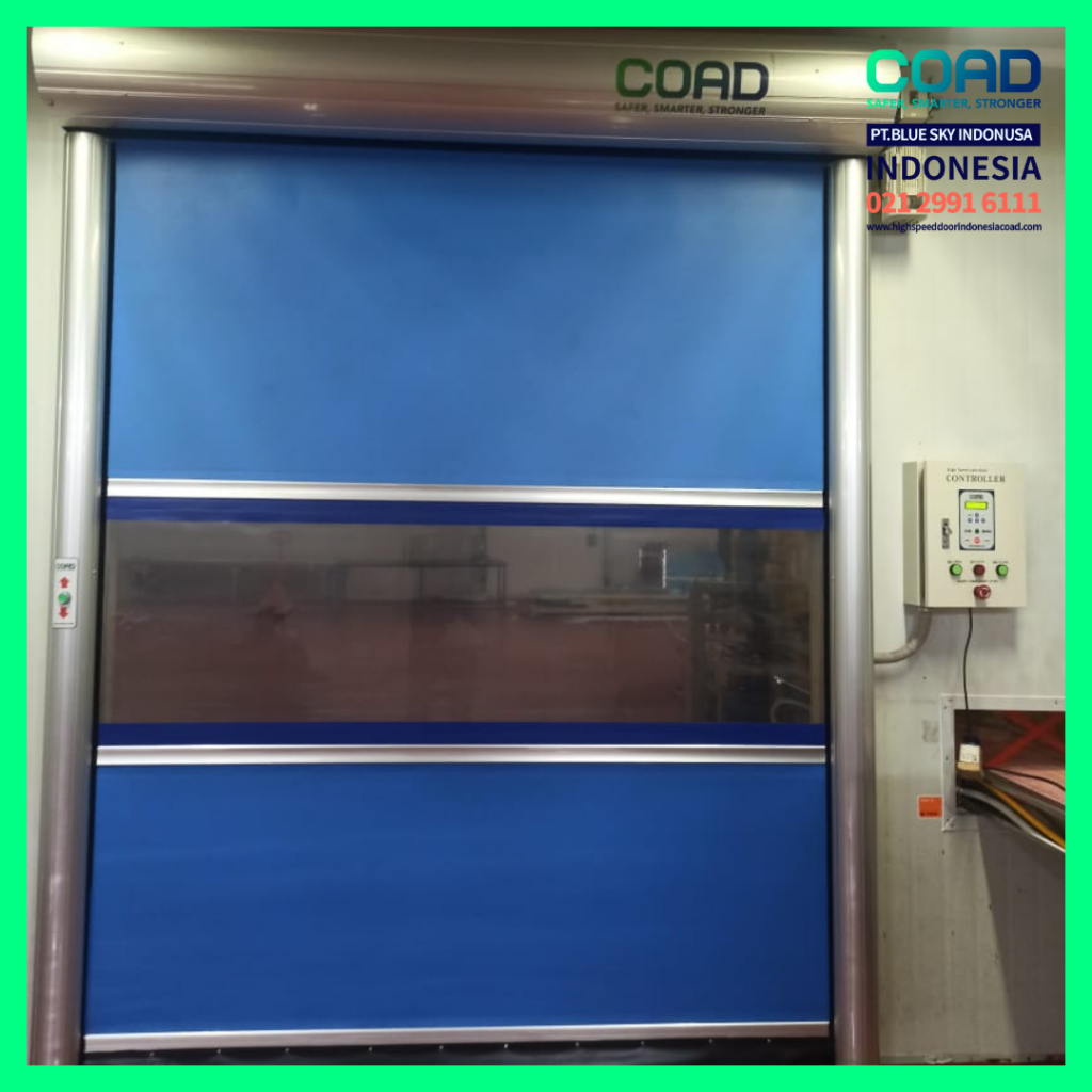 high speed door, coad indonesia, pintu otomatis, high speed door indonesia, instalasi cepat, pintu gudang minimalis