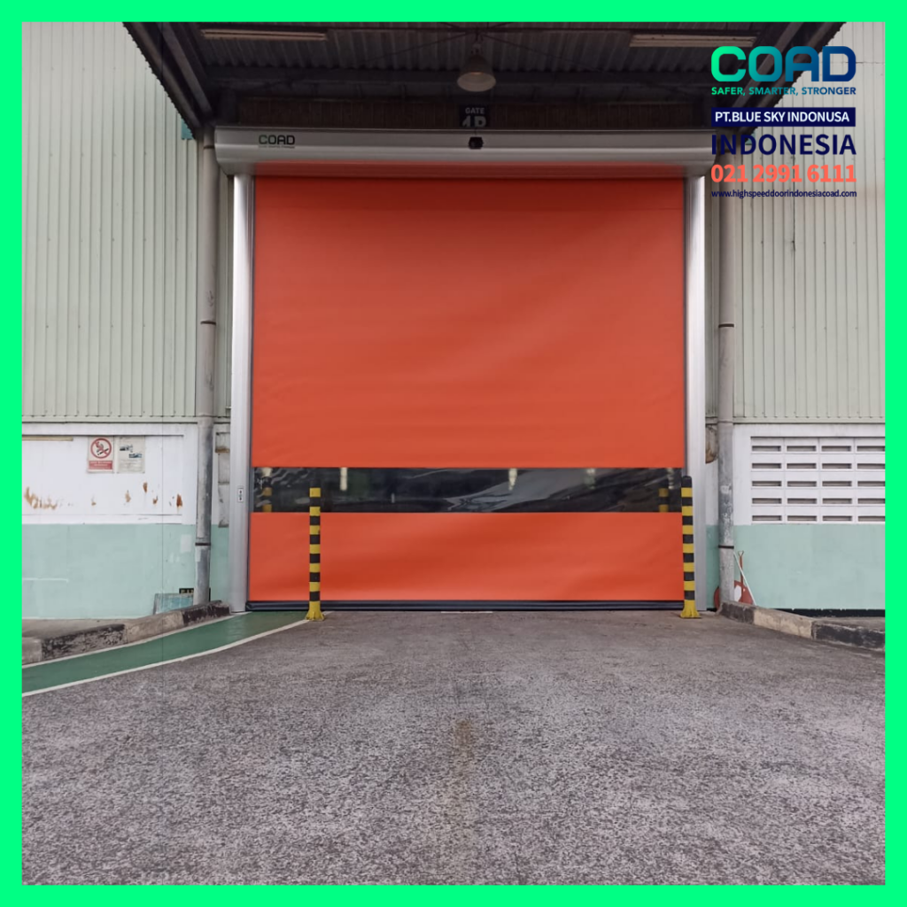 high speed door, coad indonesia, pintu otomatis, high speed door indonesia, instalasi cepat, pintu gudang minimalis