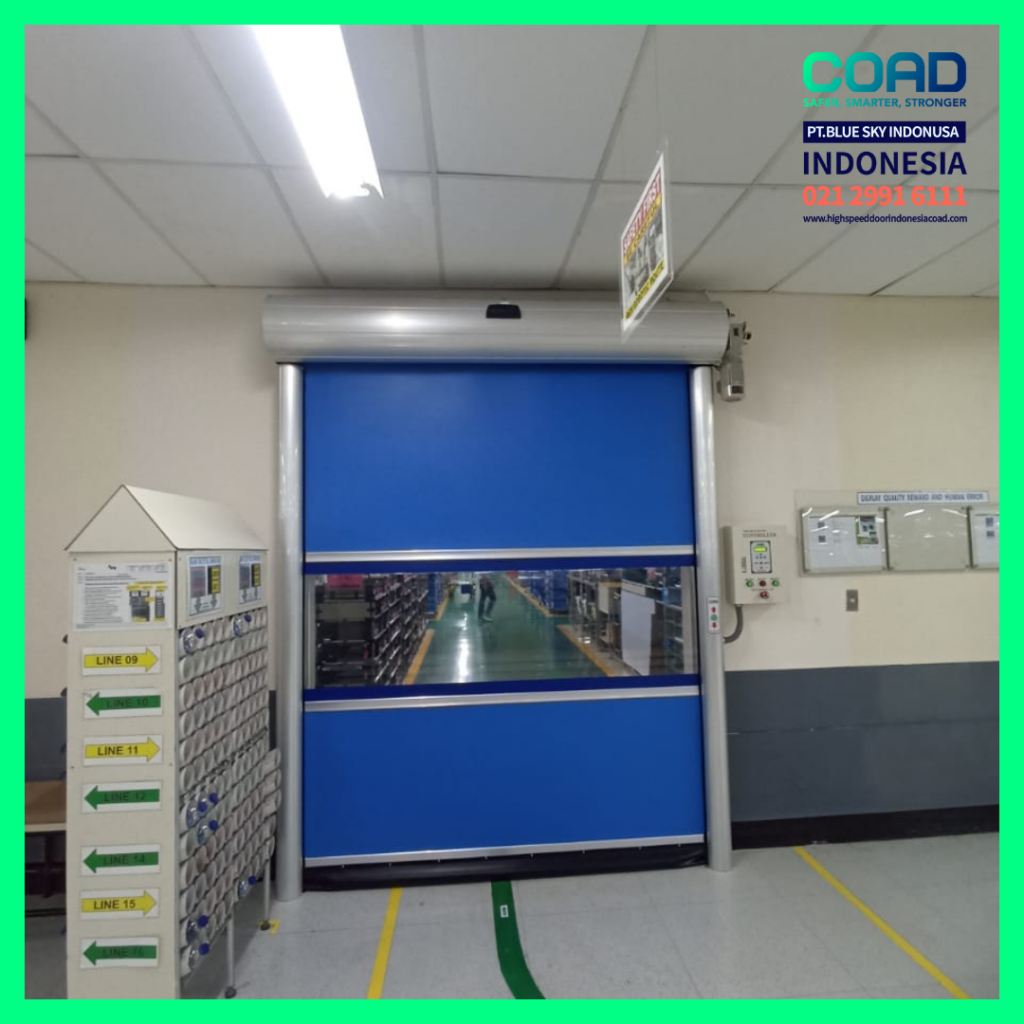 high speed door, coad indonesia, pintu otomatis, high speed door indonesia, instalasi cepat, pintu gudang minimalis