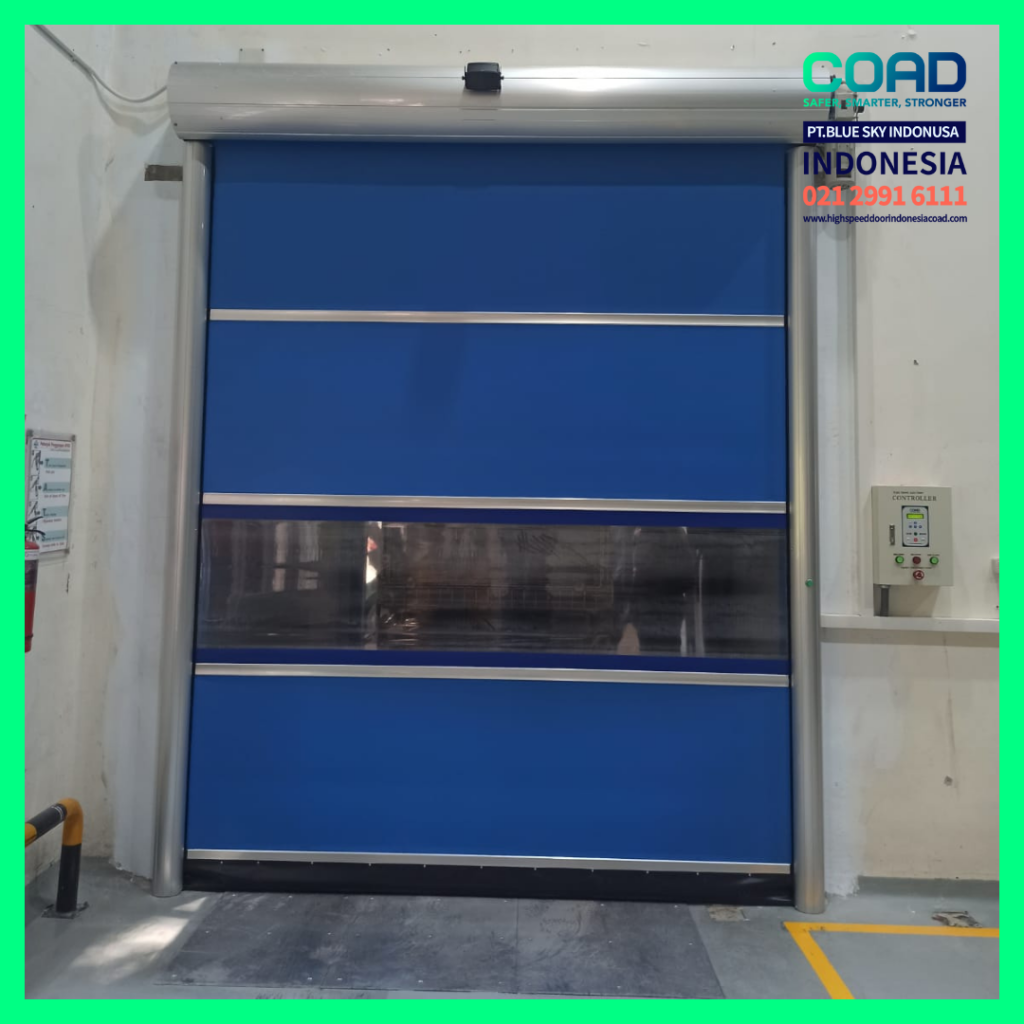 high speed door, coad indonesia, pintu otomatis, high speed door indonesia, instalasi cepat, pintu gudang minimalis