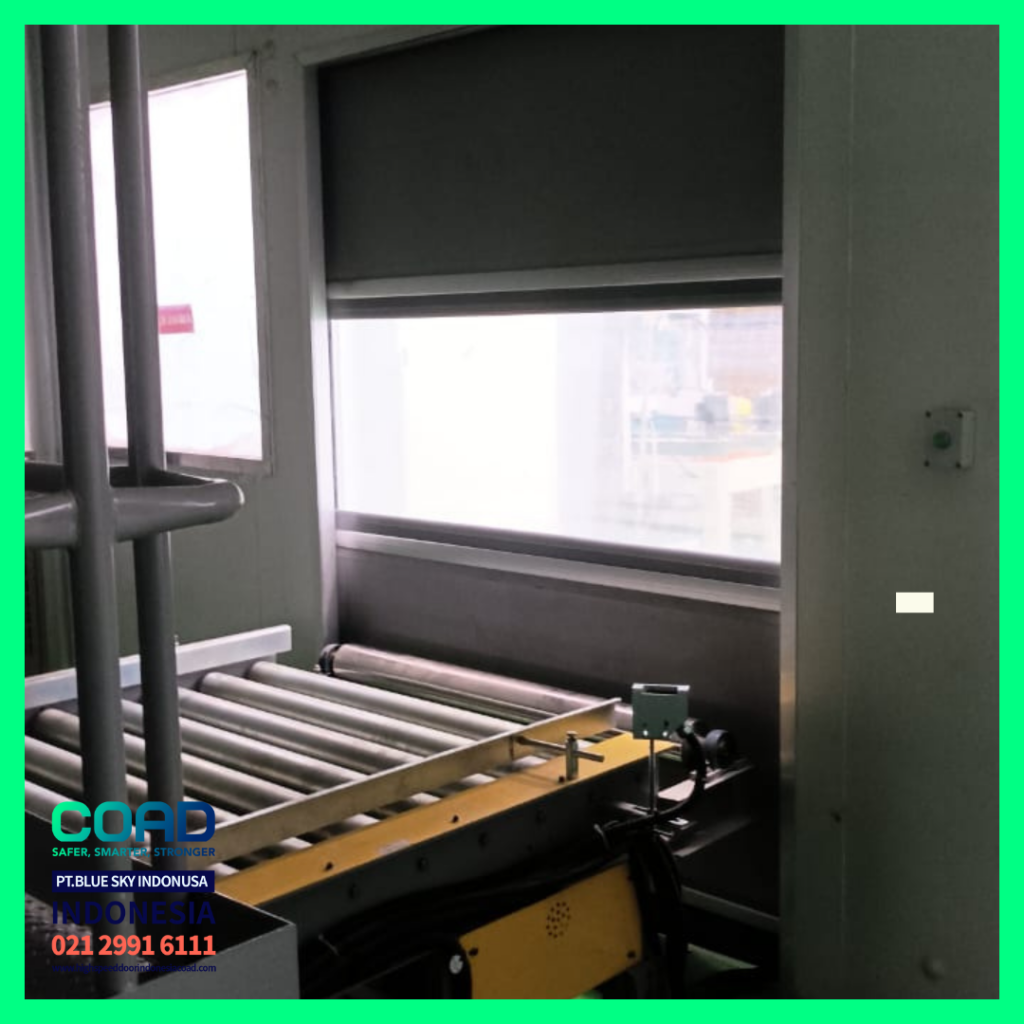 high speed door, coad indonesia, pintu otomatis, high speed door indonesia, instalasi cepat, pintu gudang minimalis