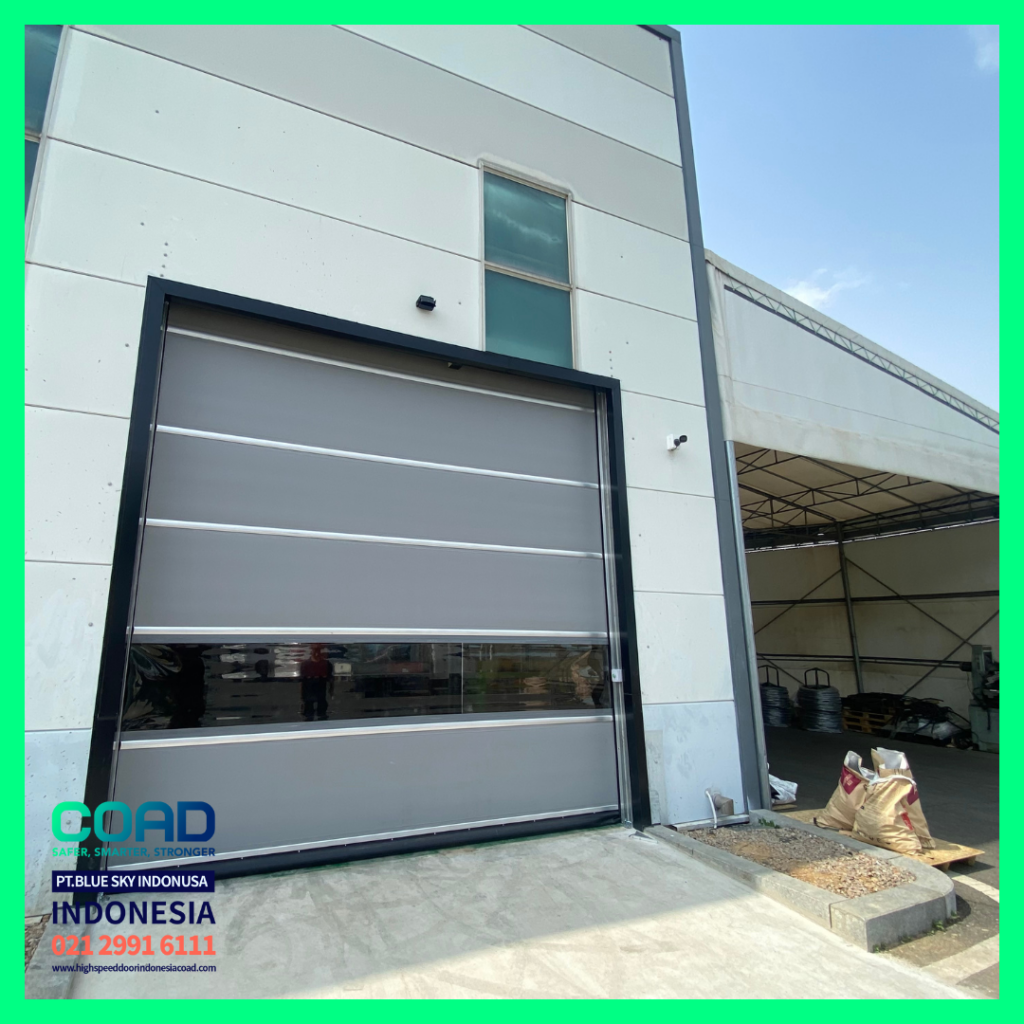 high speed door, coad indonesia, pintu otomatis, high speed door indonesia, instalasi cepat, pintu gudang minimalis