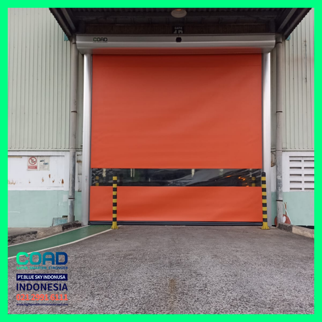 high speed door, coad indonesia, pintu otomatis, high speed door indonesia, instalasi cepat, pintu gudang minimalis