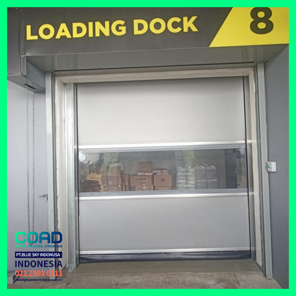 high speed door, coad indonesia, pintu otomatis, high speed door indonesia, instalasi cepat, pintu gudang minimalis
