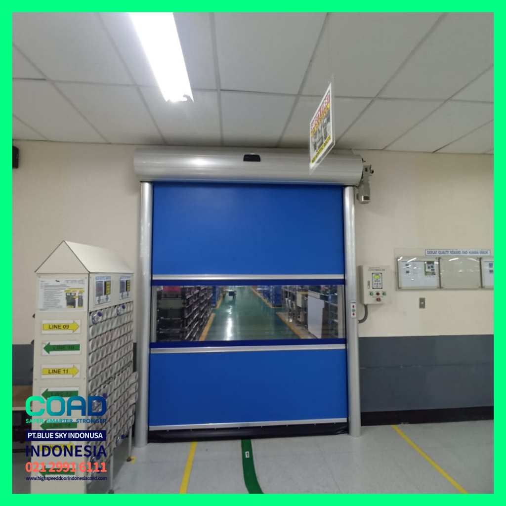 high speed door, coad indonesia, pintu otomatis, high speed door indonesia, instalasi cepat, pintu gudang minimalis