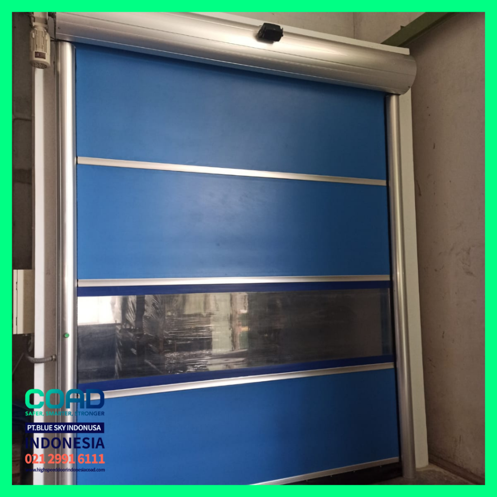 high speed door, coad indonesia, pintu otomatis, high speed door indonesia, instalasi cepat, pintu gudang minimalis