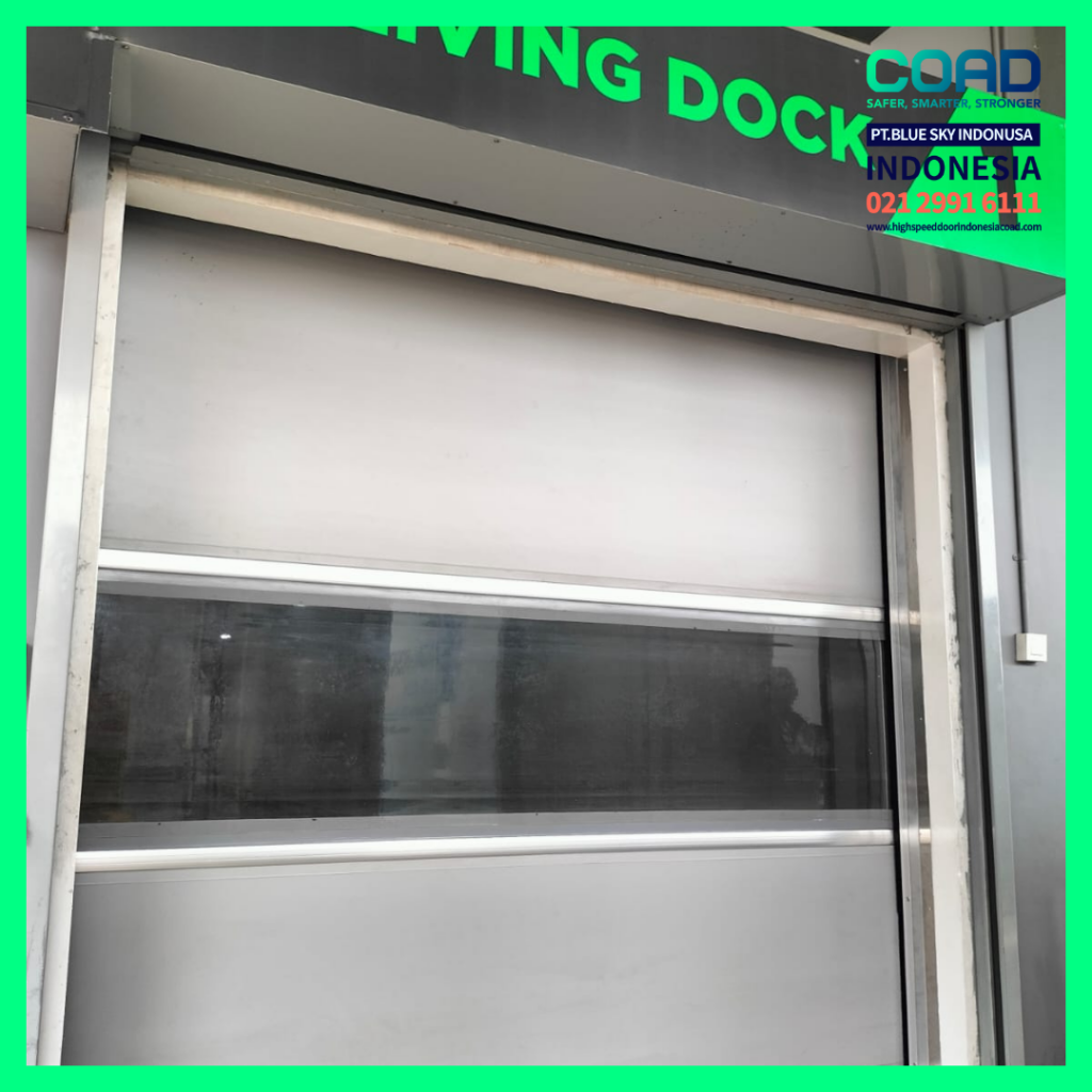 high speed door, coad indonesia, pintu otomatis, high speed door indonesia, instalasi cepat, pintu gudang minimalis