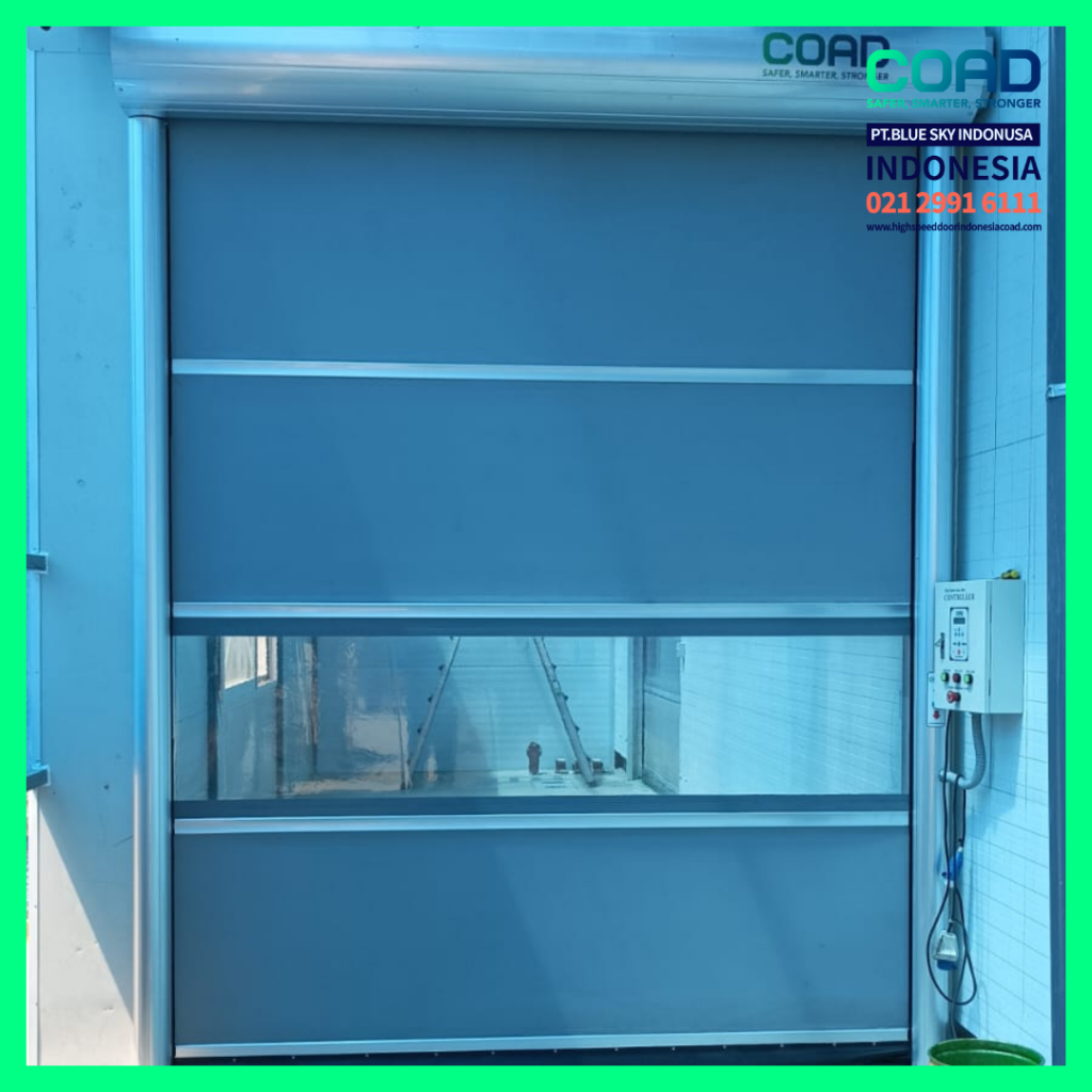 high speed door, coad indonesia, pintu otomatis, high speed door indonesia, instalasi cepat, pintu gudang minimalis