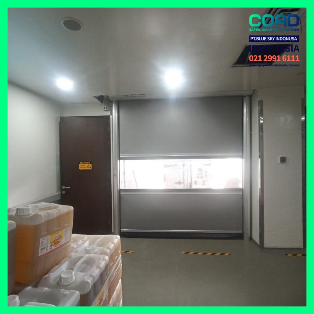high speed door, coad indonesia, pintu otomatis, high speed door indonesia, instalasi cepat, pintu gudang minimalis