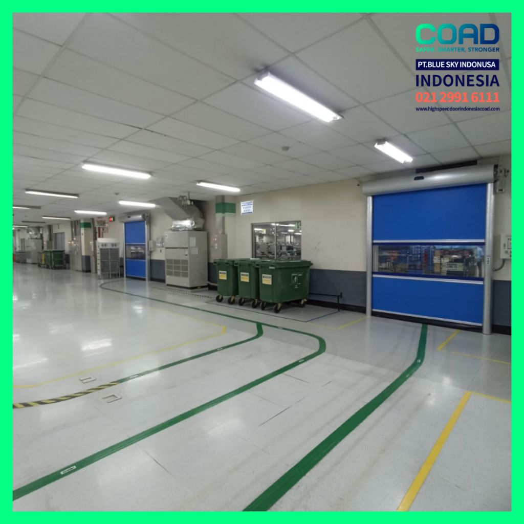 high speed door, coad indonesia, pintu otomatis, high speed door indonesia, instalasi cepat, pintu gudang minimalis