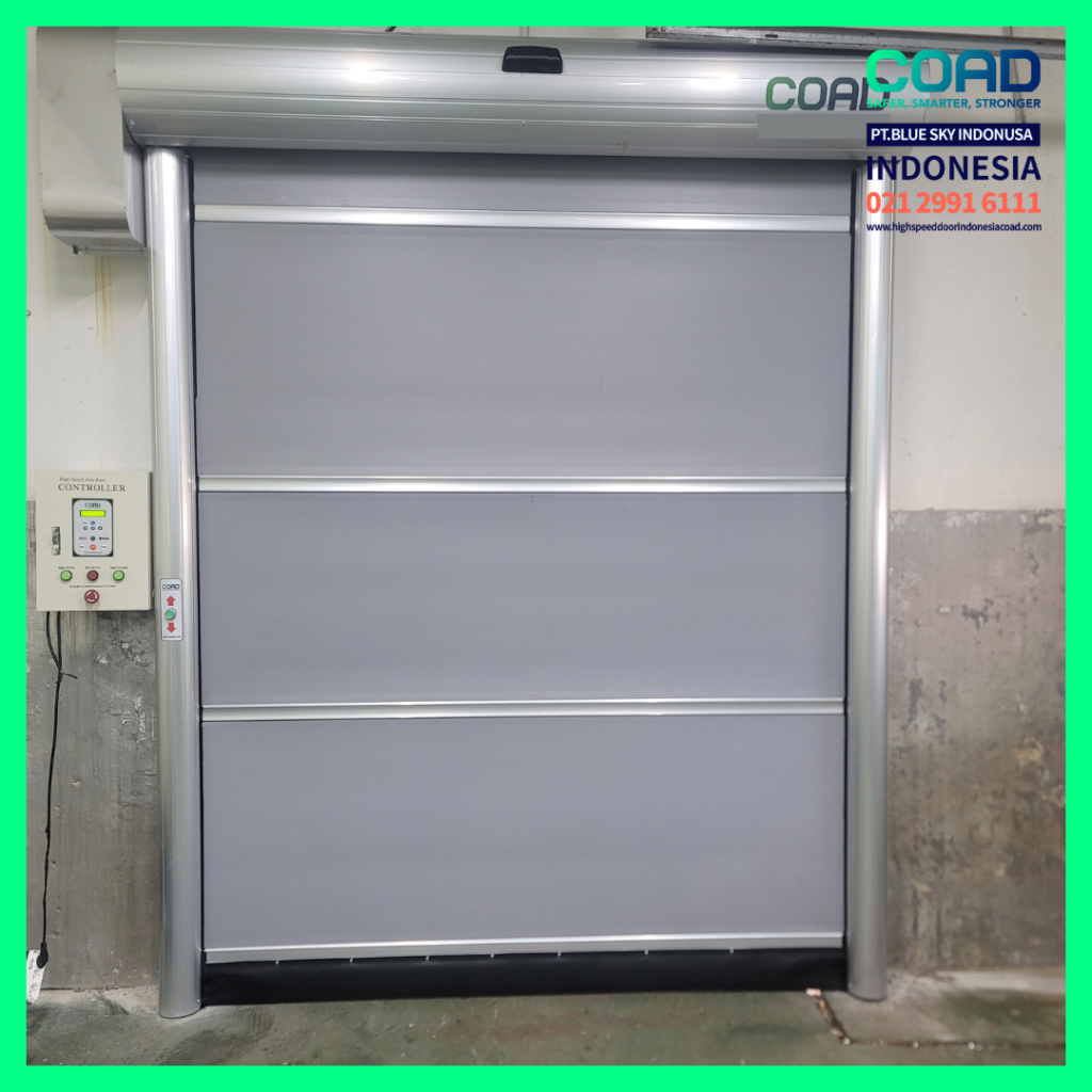 high speed door, coad indonesia, pintu otomatis, high speed door indonesia, instalasi cepat, pintu gudang minimalis