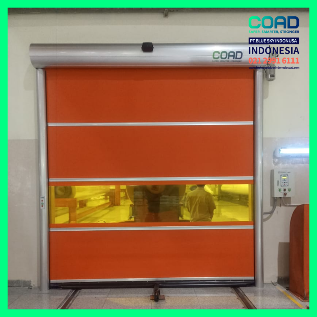 high speed door, coad indonesia, pintu otomatis, high speed door indonesia, instalasi cepat, pintu gudang minimalis
