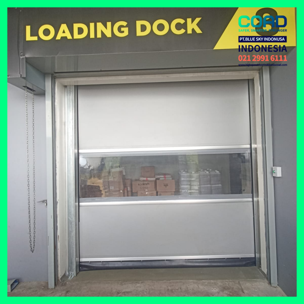 high speed door, coad indonesia, pintu otomatis, high speed door indonesia, instalasi cepat, pintu gudang minimalis