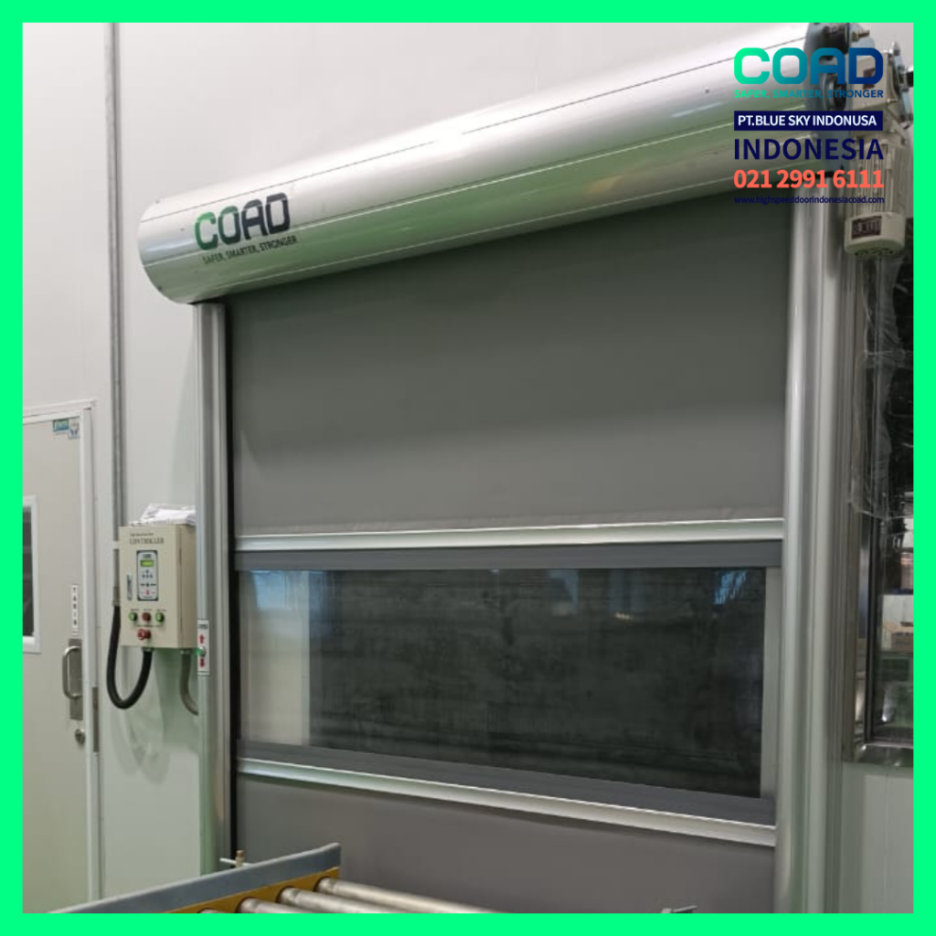 high speed door, coad indonesia, pintu otomatis, high speed door indonesia, instalasi cepat, pintu gudang minimalis
