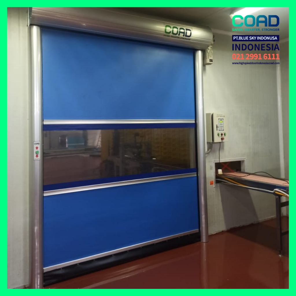 high speed door, coad indonesia, pintu otomatis, high speed door indonesia, instalasi cepat, pintu gudang minimalis