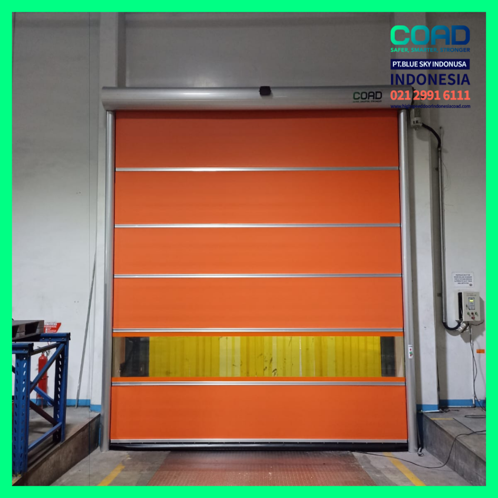 high speed door, coad indonesia, pintu otomatis, high speed door indonesia, instalasi cepat, pintu gudang minimalis