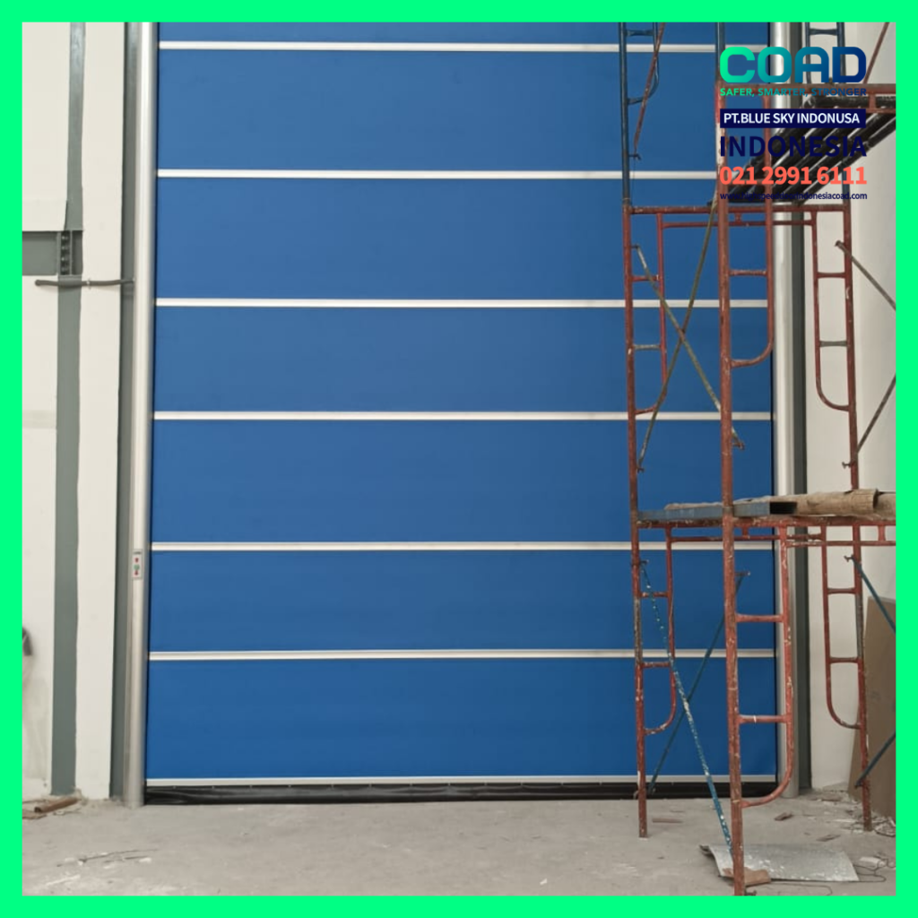 high speed door, coad indonesia, pintu otomatis, high speed door indonesia, instalasi cepat, pintu gudang minimalis