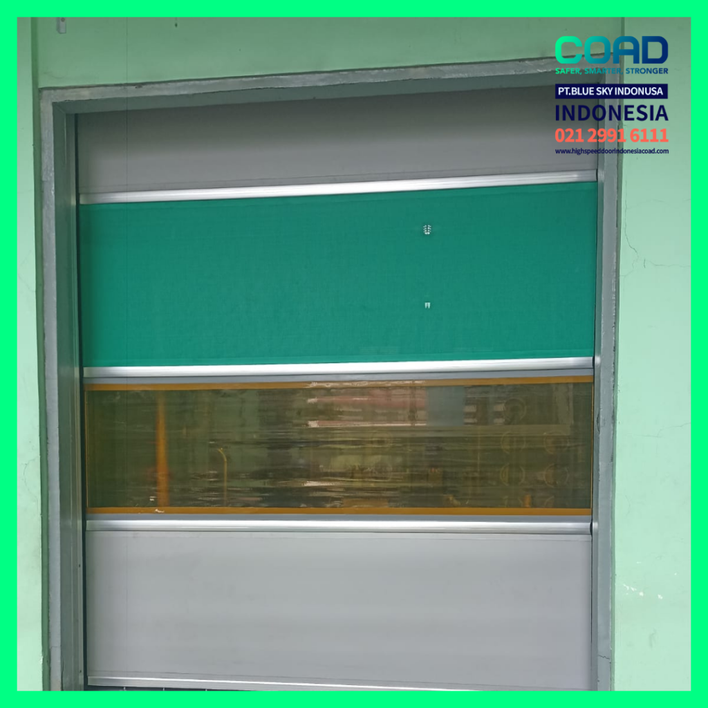 high speed door, coad indonesia, pintu otomatis, high speed door indonesia, instalasi cepat, pintu gudang minimalis