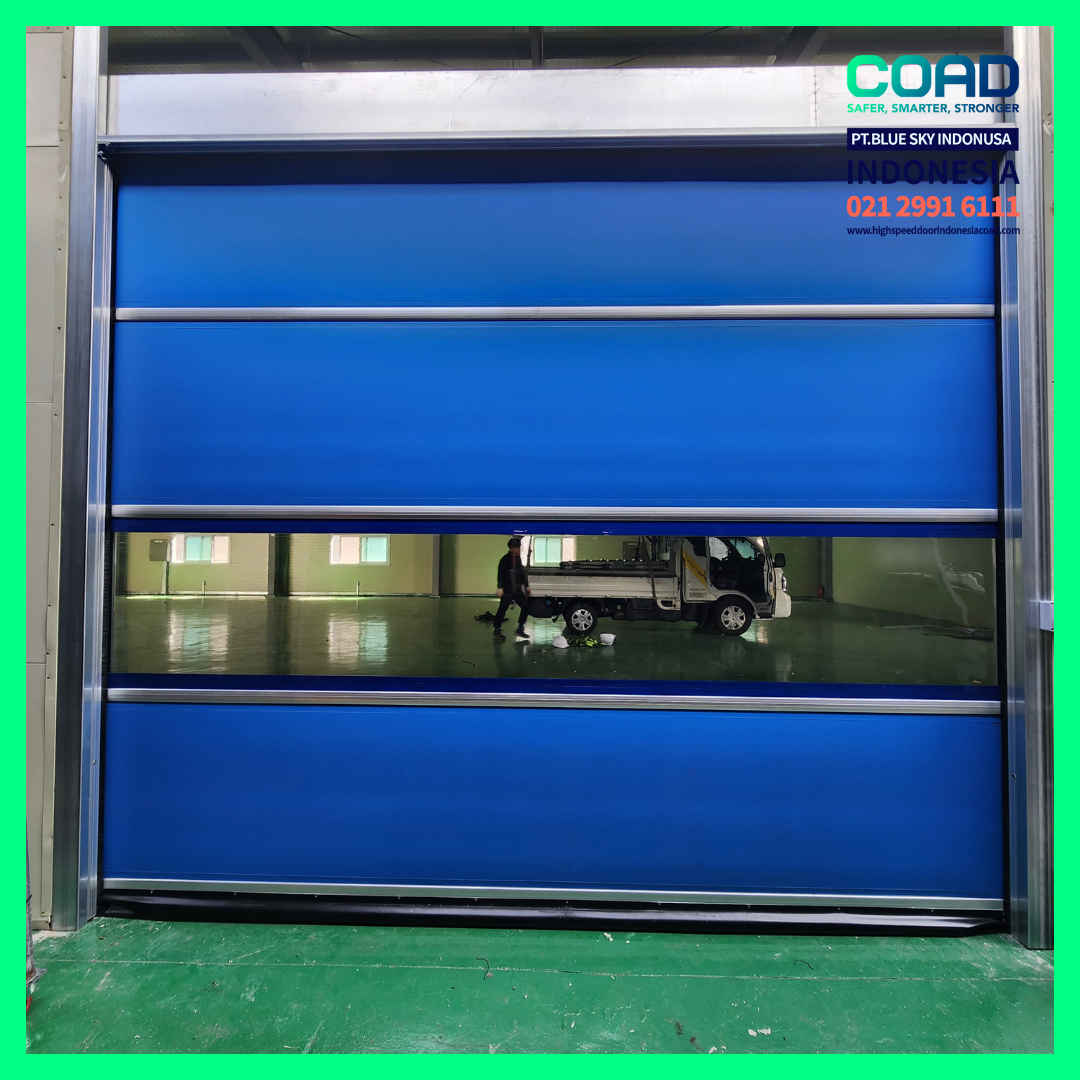 high speed door, coad indonesia, pintu otomatis, high speed door indonesia, instalasi cepat, pintu gudang minimalis