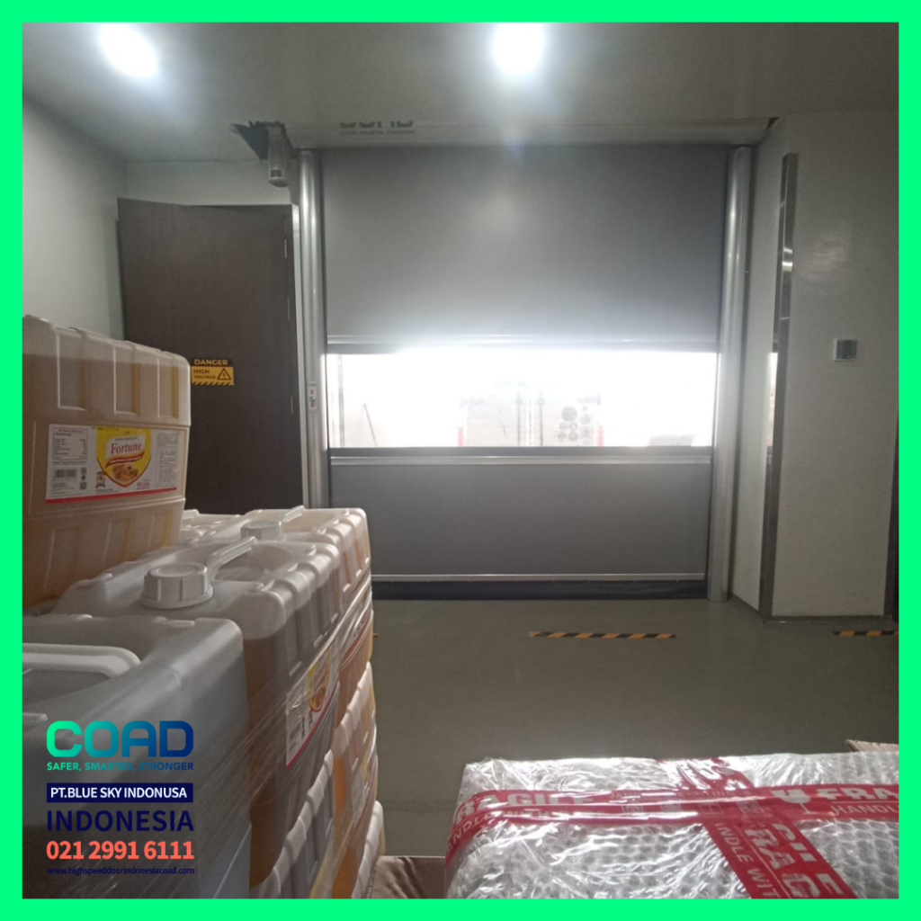 high speed door, coad indonesia, pintu otomatis, high speed door indonesia, instalasi cepat, pintu gudang minimalis