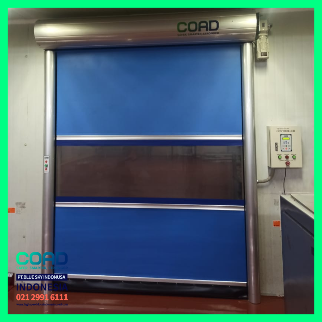 high speed door, coad indonesia, pintu otomatis, high speed door indonesia, instalasi cepat, pintu gudang minimalis
