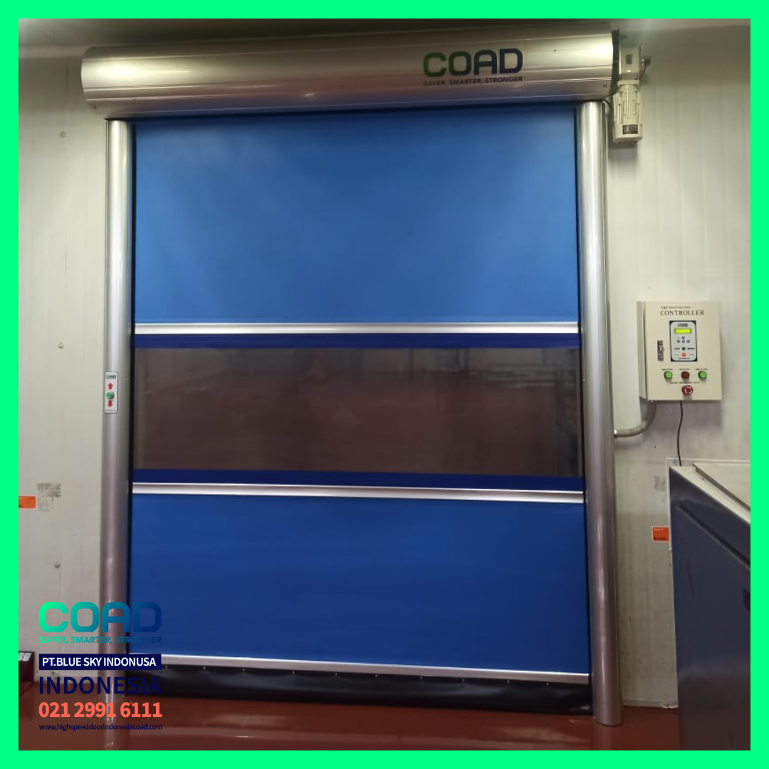 high speed door, coad indonesia, pintu otomatis, high speed door indonesia, instalasi cepat, pintu gudang minimalis
