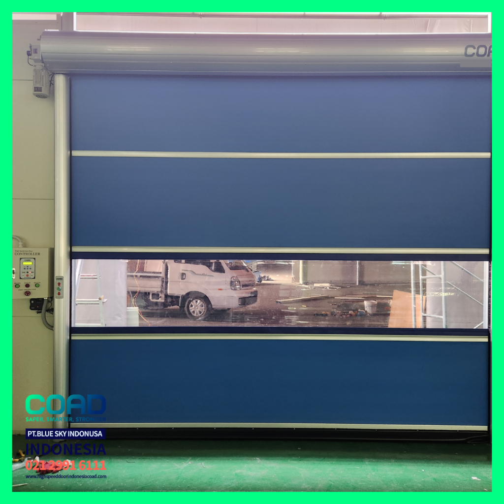 high speed door, coad indonesia, pintu otomatis, high speed door indonesia, instalasi cepat, pintu gudang minimalis
