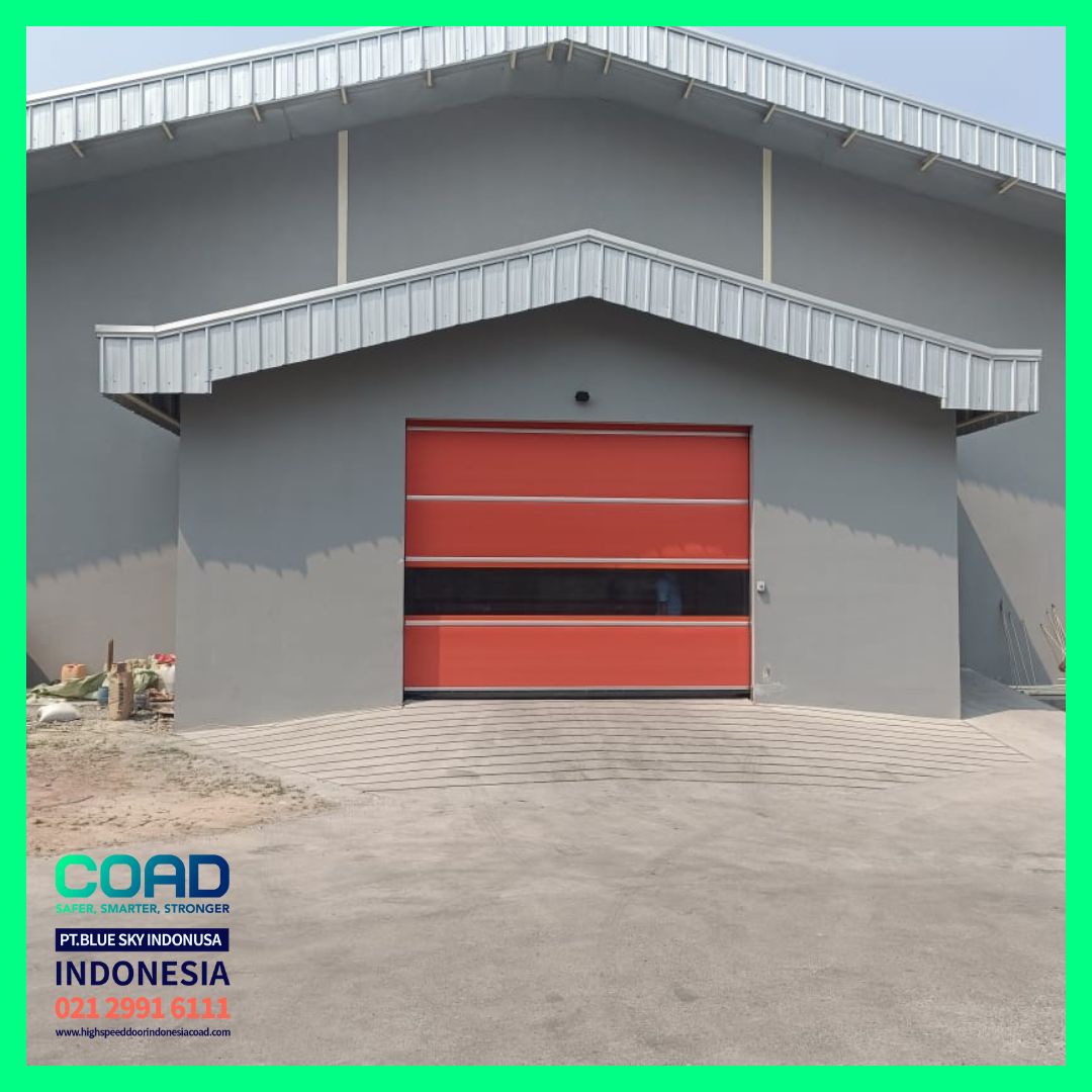 high speed door, coad indonesia, pintu otomatis, high speed door indonesia, instalasi cepat, pintu gudang minimalis
