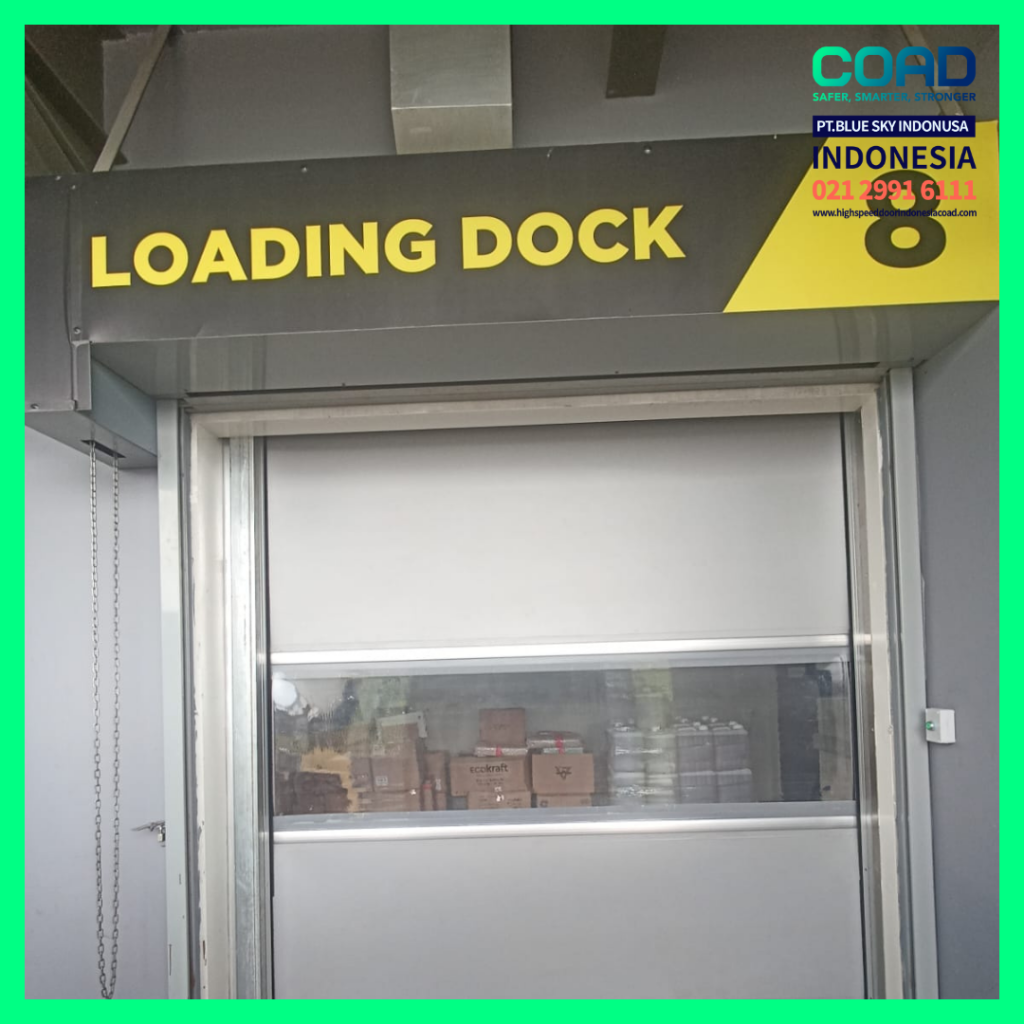 high speed door, coad indonesia, pintu otomatis, high speed door indonesia, instalasi cepat, pintu gudang minimalis