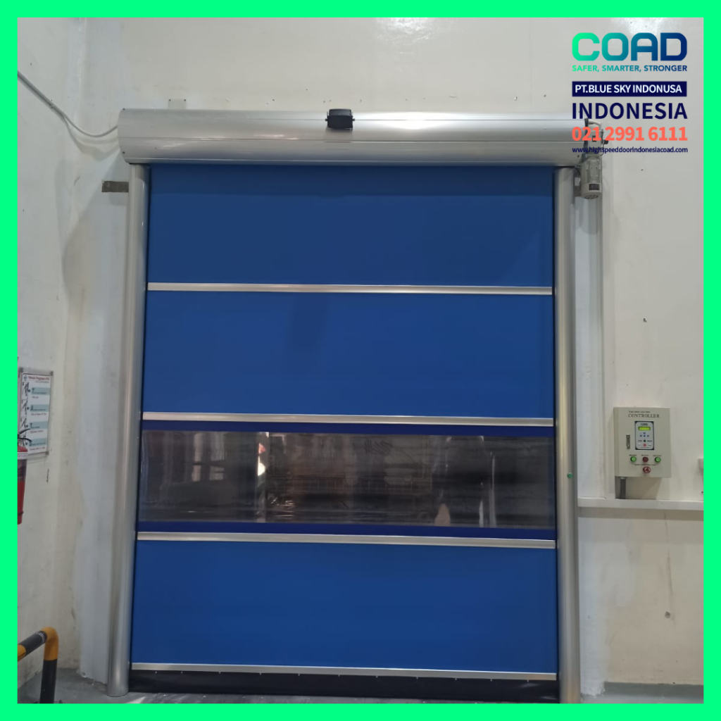 high speed door, coad indonesia, pintu otomatis, high speed door indonesia, instalasi cepat, pintu gudang minimalis