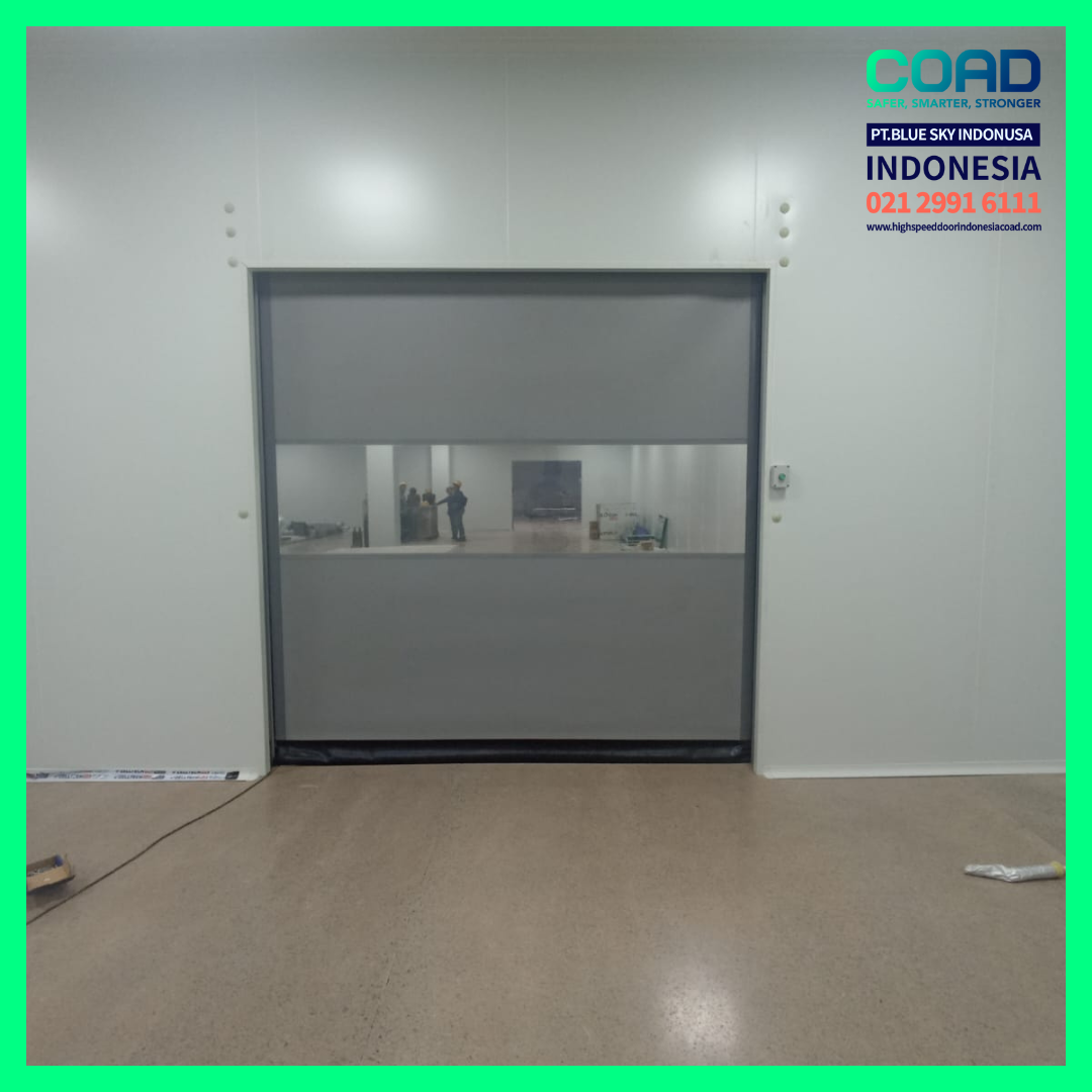 high speed door, coad indonesia, pintu otomatis, high speed door indonesia, instalasi cepat, pintu gudang minimalis