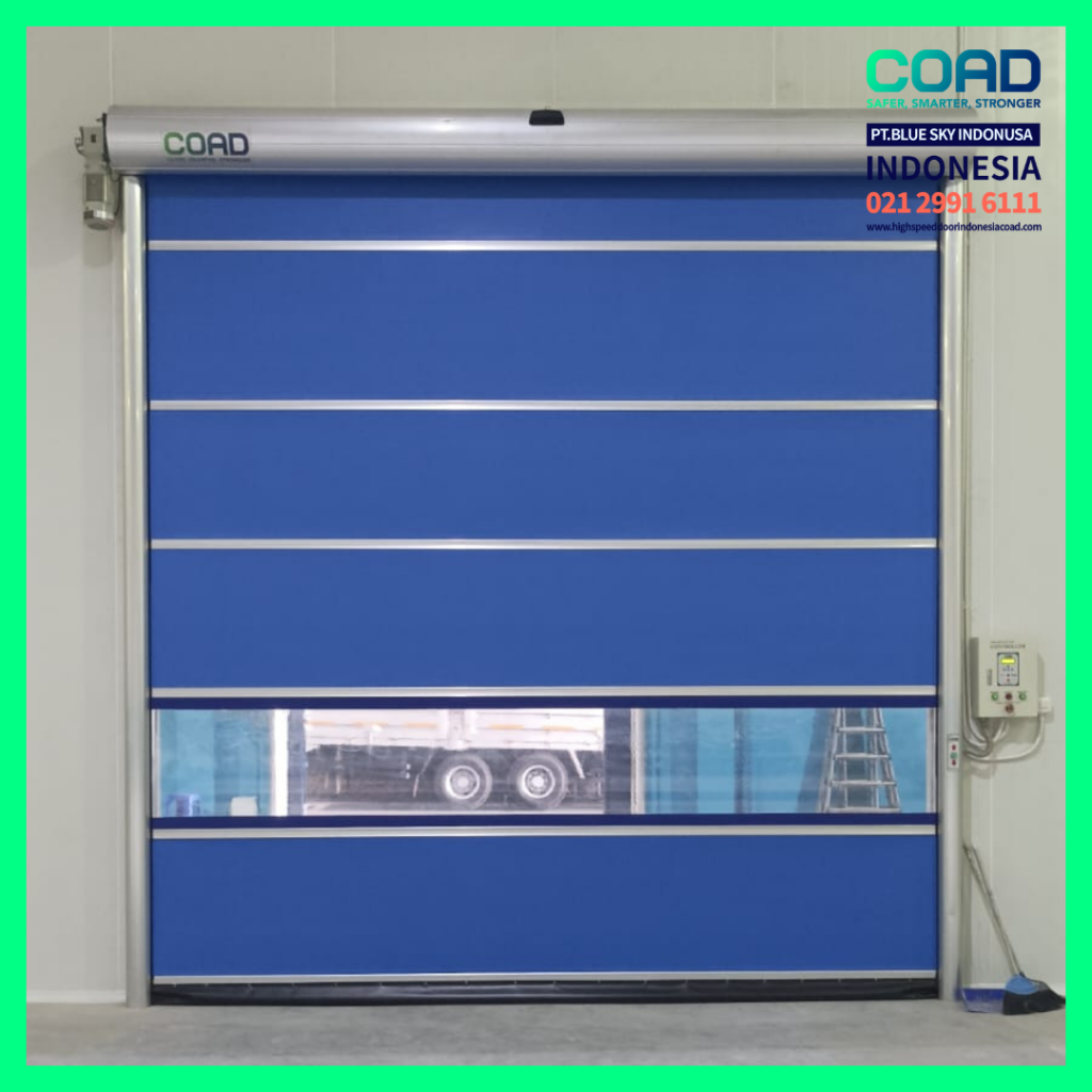 high speed door, coad indonesia, pintu otomatis, high speed door indonesia, instalasi cepat, pintu gudang minimalis