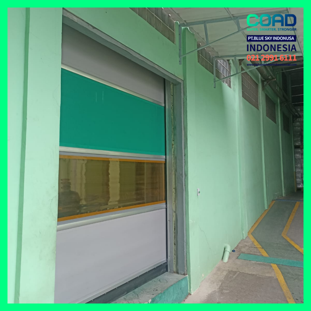 high speed door, coad indonesia, pintu otomatis, high speed door indonesia, instalasi cepat, pintu gudang minimalis