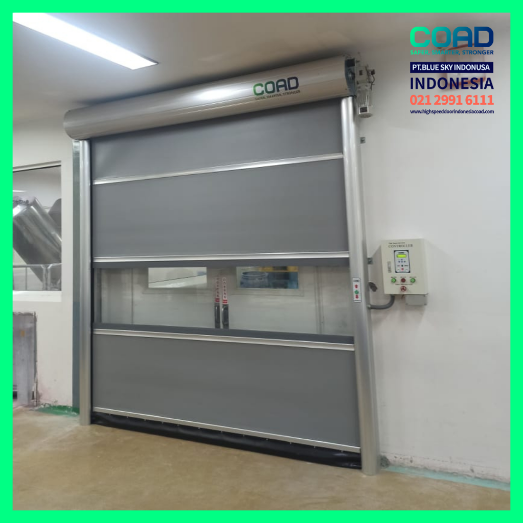 high speed door, coad indonesia, pintu otomatis, high speed door indonesia, instalasi cepat, pintu gudang minimalis