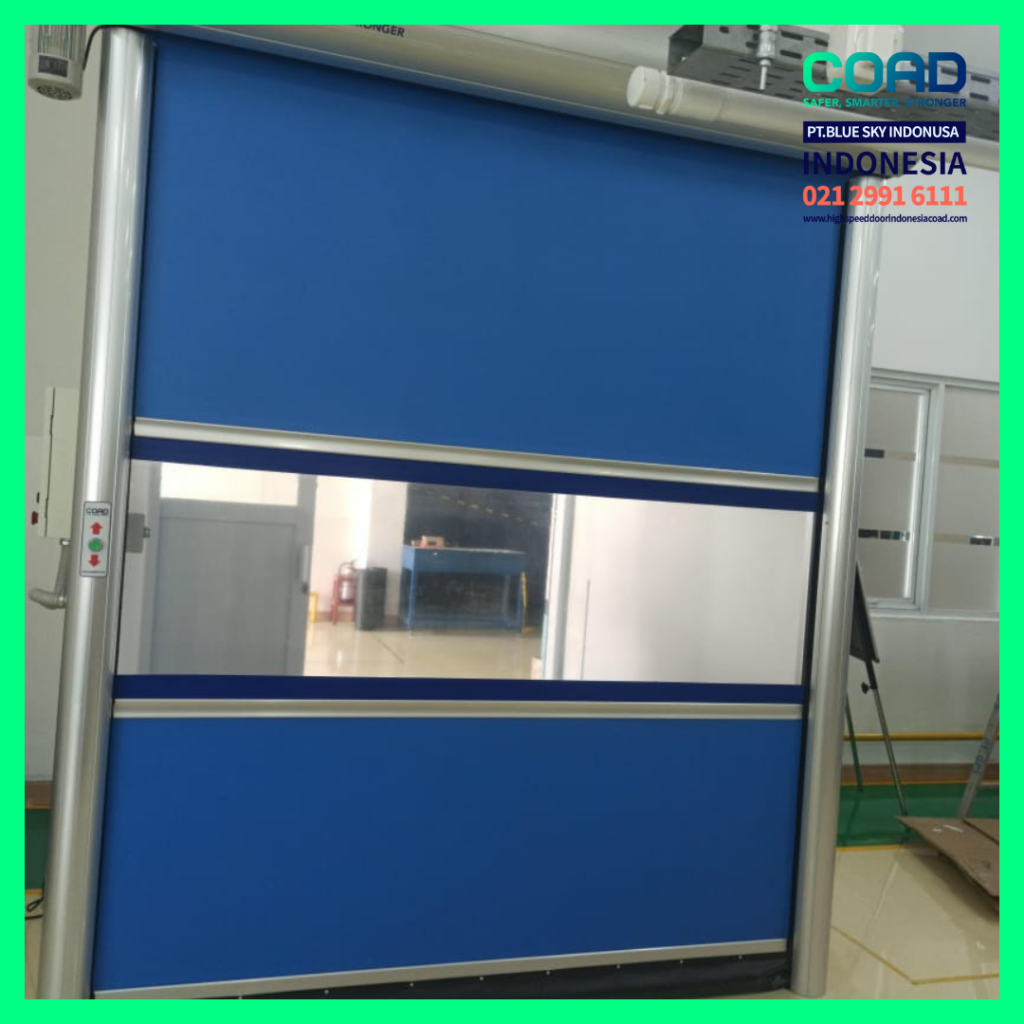 high speed door, coad indonesia, pintu otomatis, high speed door indonesia, instalasi cepat, pintu gudang minimalis