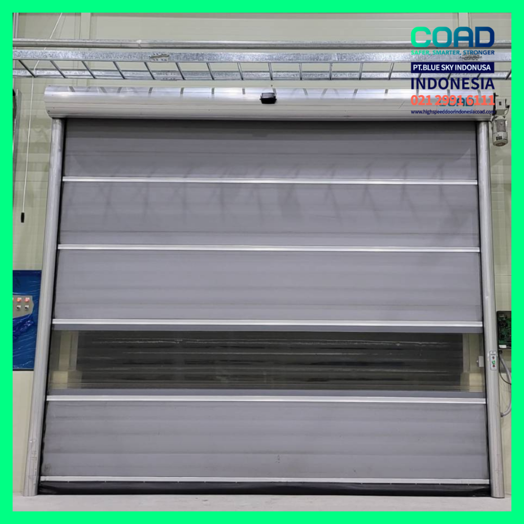 high speed door, coad indonesia, pintu otomatis, high speed door indonesia, instalasi cepat, pintu gudang minimalis