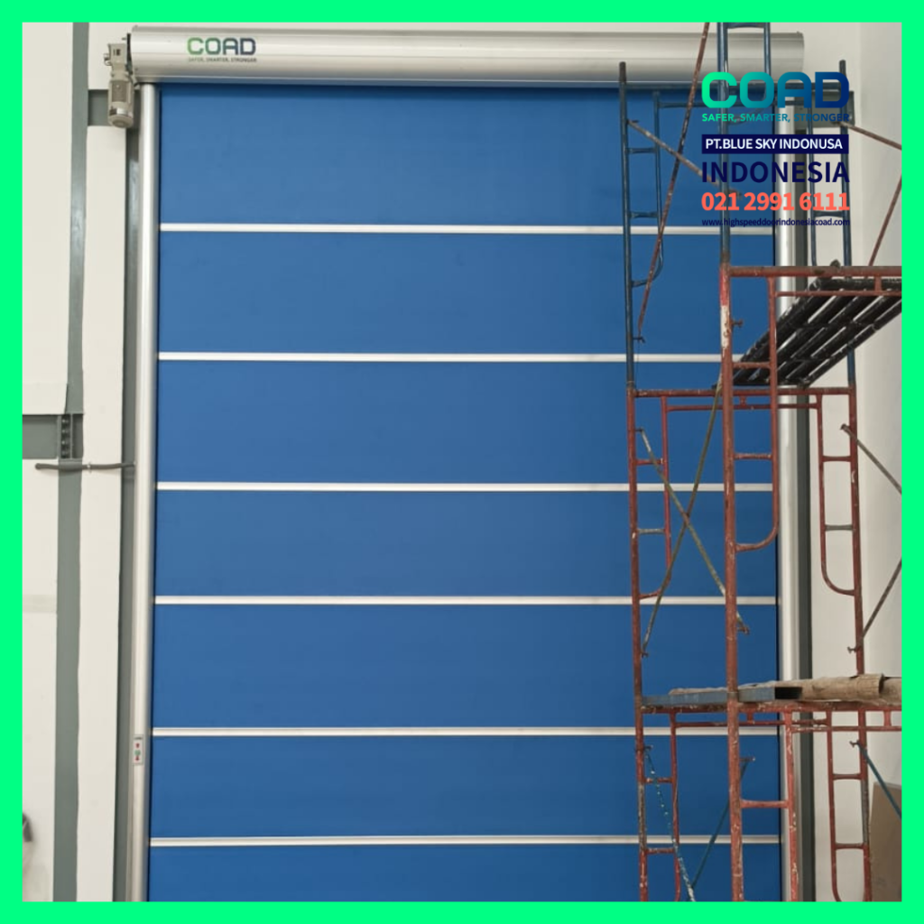 high speed door, coad indonesia, pintu otomatis, high speed door indonesia, instalasi cepat, pintu gudang minimalis