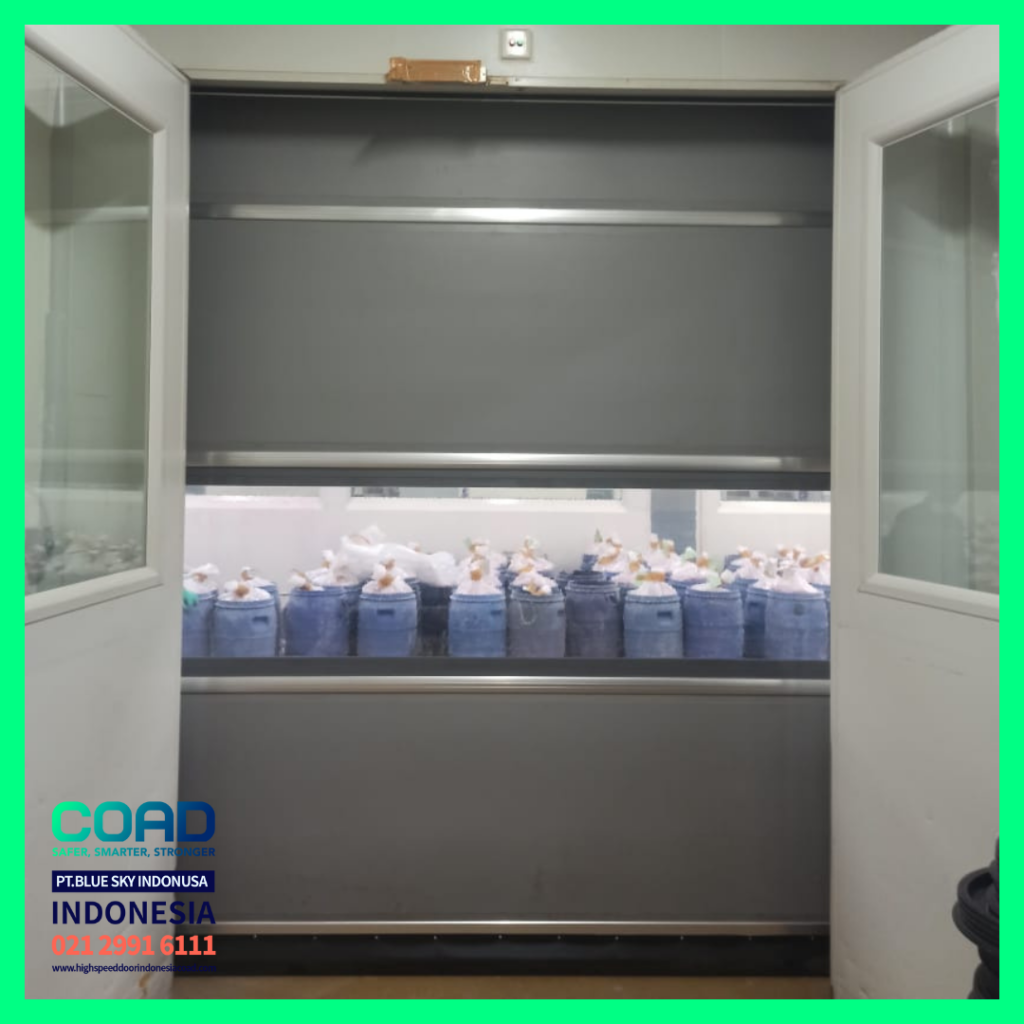 high speed door, coad indonesia, pintu otomatis, high speed door indonesia, instalasi cepat, pintu gudang minimalis