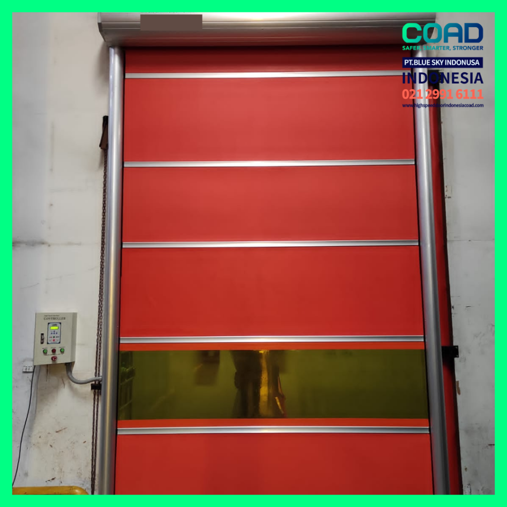 high speed door, coad indonesia, pintu otomatis, high speed door indonesia, instalasi cepat, pintu gudang minimalis